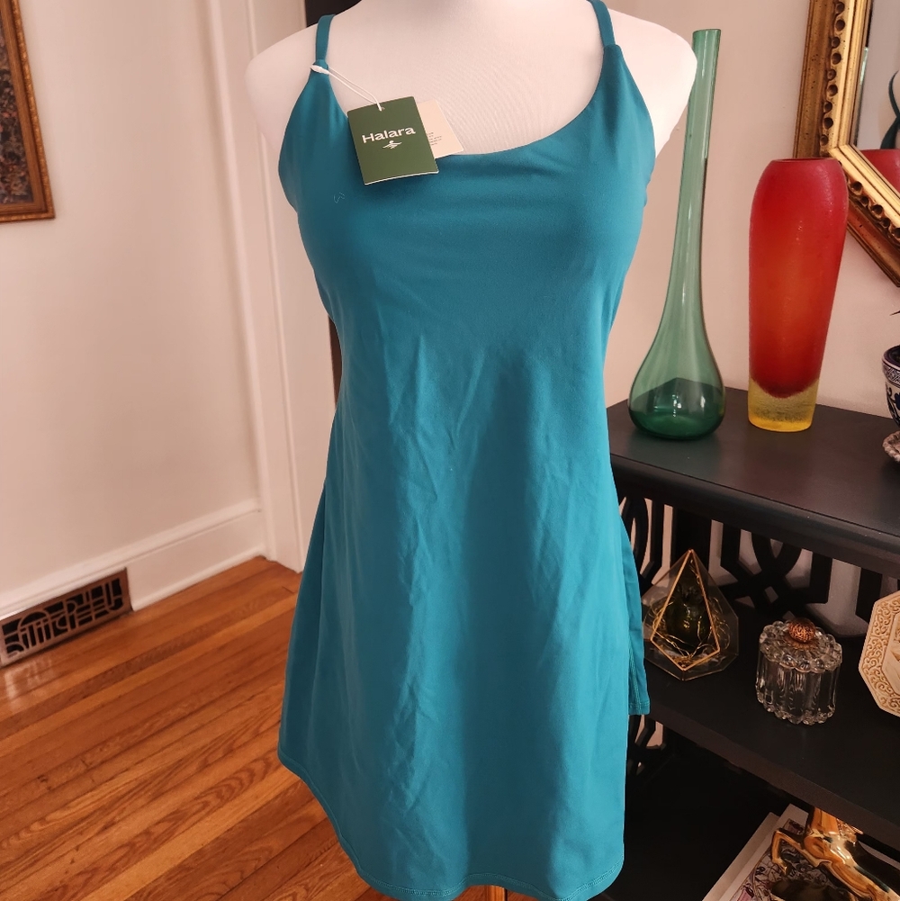 HALARA SoftlyZero™ Airy Adjustable Strap 2-in-1 Active Dress UPF50+ NWT